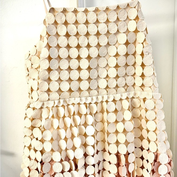 New York & Company Peach and Cream Tiered Sundress - Picture 4 of 5